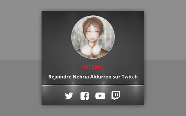 Nehria Aldurren Twitch  from Chrome web store to be run with OffiDocs Chromium online