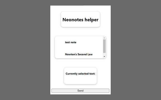 Neonotes helper  from Chrome web store to be run with OffiDocs Chromium online