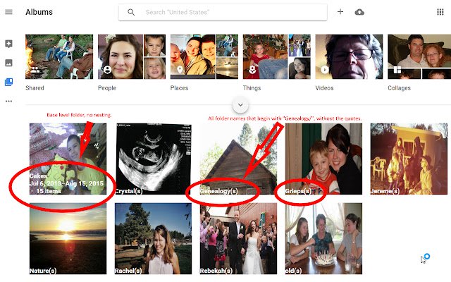 Nested Folders for Google Photos  from Chrome web store to be run with OffiDocs Chromium online