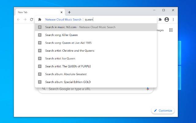 Netease Cloud Music Search từ cửa hàng Chrome trực tuyến sẽ được chạy với OffiDocs Chromium trực tuyến