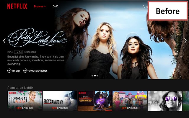 Netflix™ Billboard Banner Hider aus dem Chrome Web Store zur Ausführung mit OffiDocs Chromium online