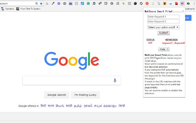 NetScore Smart Print  from Chrome web store to be run with OffiDocs Chromium online