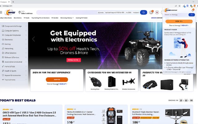 Newegg Assistant  from Chrome web store to be run with OffiDocs Chromium online