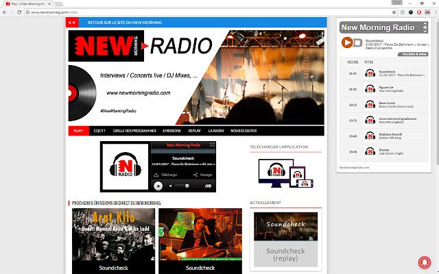 New Morning Radio  from Chrome web store to be run with OffiDocs Chromium online