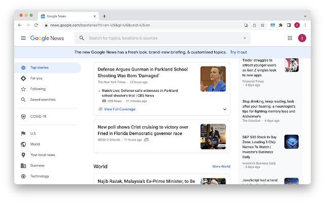 News Choose  from Chrome web store to be run with OffiDocs Chromium online