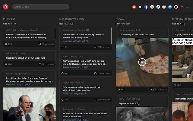 New Tab for Reddit  from Chrome web store to be run with OffiDocs Chromium online