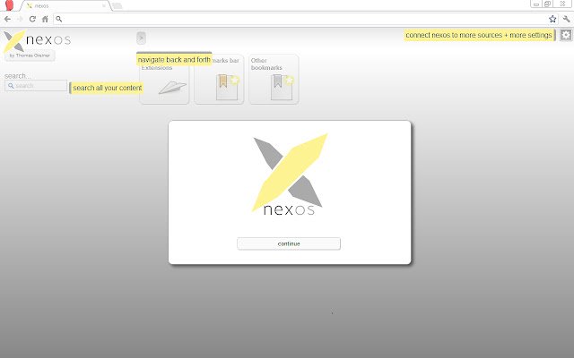 nexos  from Chrome web store to be run with OffiDocs Chromium online