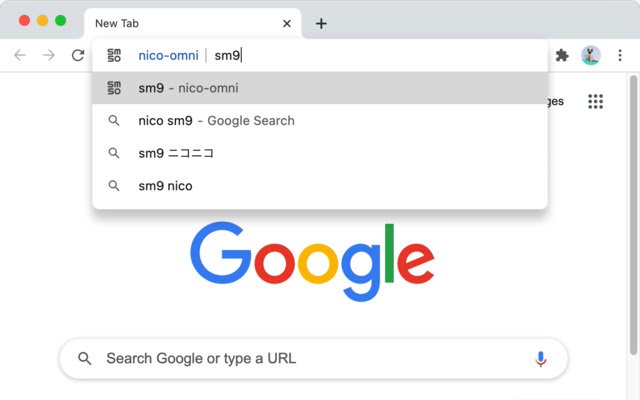 Chrome web mağazasından niconico çok amaçlı adres çubuğu, OffiDocs Chromium çevrimiçi ile çalıştırılacak