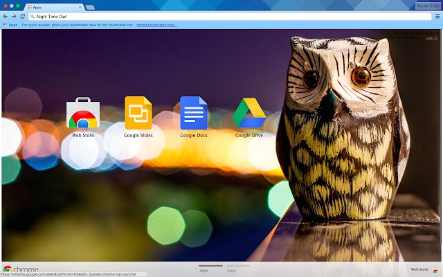 Night Time Owl  from Chrome web store to be run with OffiDocs Chromium online