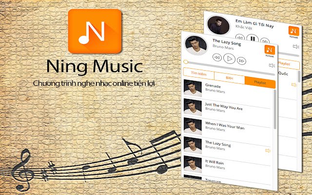 Ning Music  from Chrome web store to be run with OffiDocs Chromium online