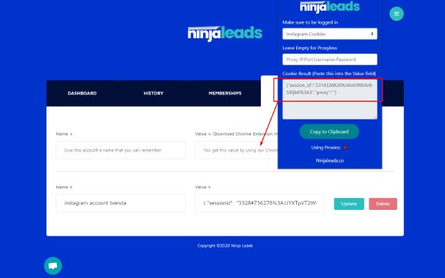 NinjaLeads.co  from Chrome web store to be run with OffiDocs Chromium online