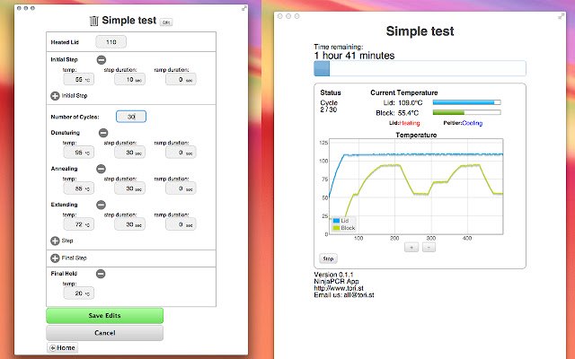 NinjaPCR  from Chrome web store to be run with OffiDocs Chromium online