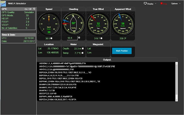 NMEA Simulator  from Chrome web store to be run with OffiDocs Chromium online