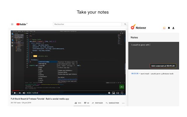 Noteez  from Chrome web store to be run with OffiDocs Chromium online