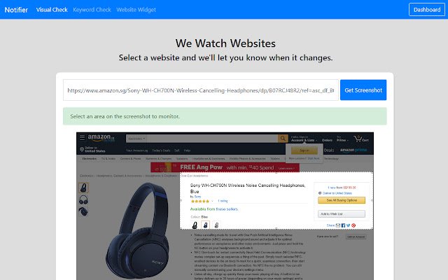 Chrome web mağazasındaki Notifier.Page, OffiDocs Chromium çevrimiçi ile çalıştırılacak