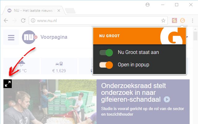 Nu Groot  from Chrome web store to be run with OffiDocs Chromium online