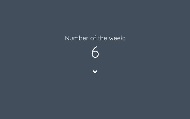 Number of the Week  from Chrome web store to be run with OffiDocs Chromium online