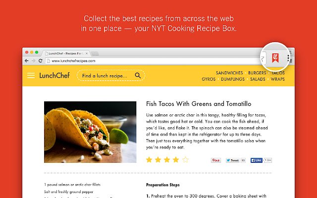 NYT Cooking  from Chrome web store to be run with OffiDocs Chromium online