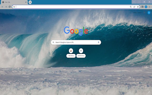 Ocean Waves Theme  from Chrome web store to be run with OffiDocs Chromium online