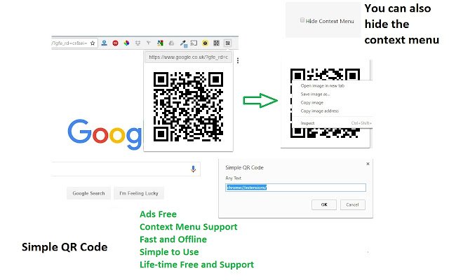 Générateur/éditeur de code QR hors ligne de la boutique en ligne Chrome à exécuter avec OffiDocs Chromium en ligne