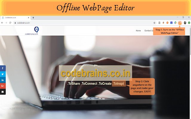 Offline WebPage Editor  from Chrome web store to be run with OffiDocs Chromium online