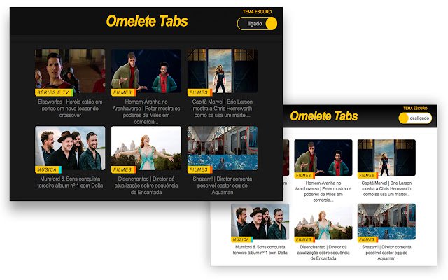 Omelete Tabs  from Chrome web store to be run with OffiDocs Chromium online