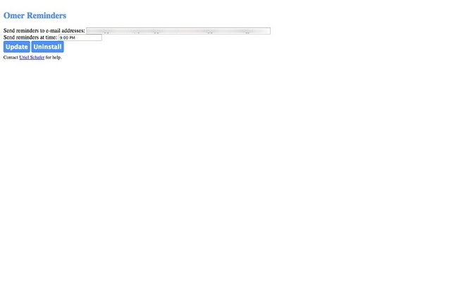 Omer Reminders  from Chrome web store to be run with OffiDocs Chromium online