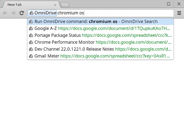 OmniDrive  from Chrome web store to be run with OffiDocs Chromium online