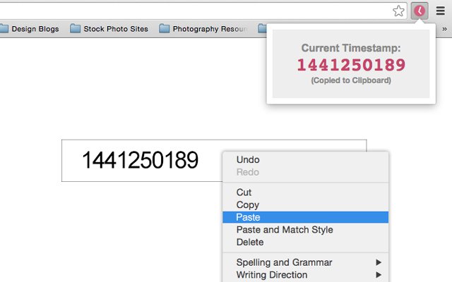 One Click Timestamp  from Chrome web store to be run with OffiDocs Chromium online