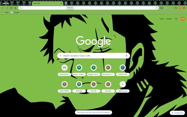 OnePiece Roronoa Zoro-Design aus dem Chrome-Webshop, das mit OffiDocs Chromium online ausgeführt werden soll