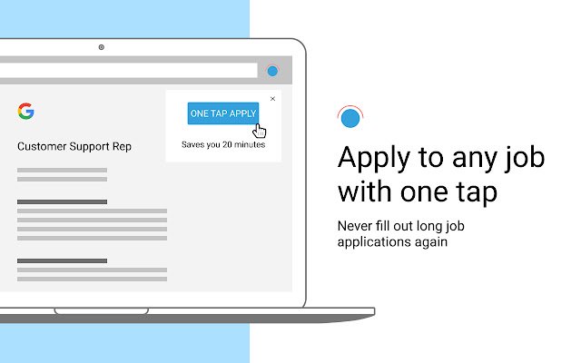 One Tap: Job Search Helper  from Chrome web store to be run with OffiDocs Chromium online