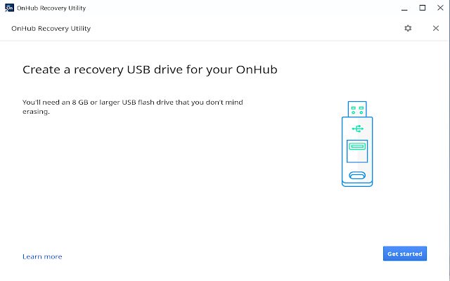 OnHub Recovery Utility  from Chrome web store to be run with OffiDocs Chromium online