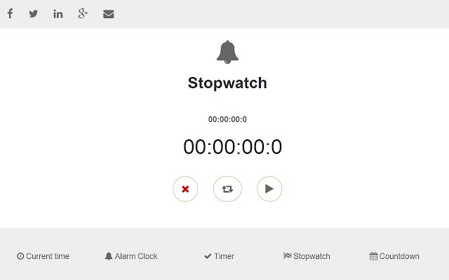 Online Stopwatch  from Chrome web store to be run with OffiDocs Chromium online