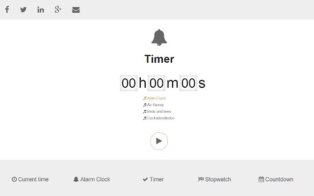 Online Timer  from Chrome web store to be run with OffiDocs Chromium online