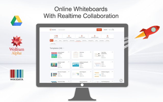 Online Whiteboard with Realtime Collaboration  from Chrome web store to be run with OffiDocs Chromium online