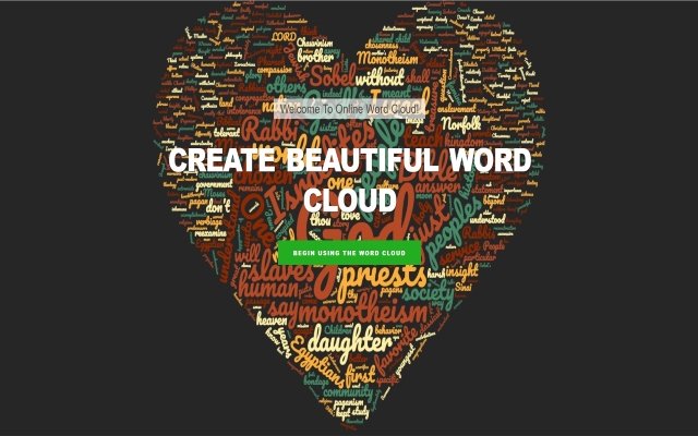 Online Word Cloud ze sklepu internetowego Chrome do uruchomienia z OffiDocs Chromium online