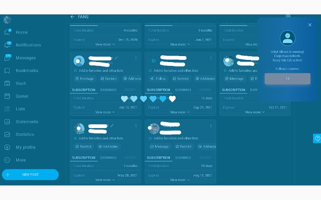 OnlyFans Expired Fans Follower OnlyFollows 来自 Chrome 网上商店，将与 OffiDocs Chromium 在线一起运行