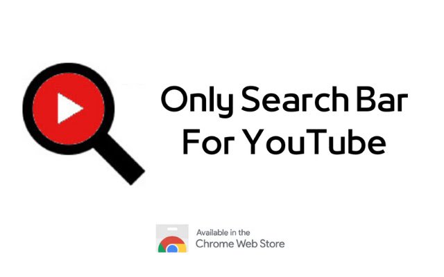 ONLY SEARCH BAR for YouTube  from Chrome web store to be run with OffiDocs Chromium online