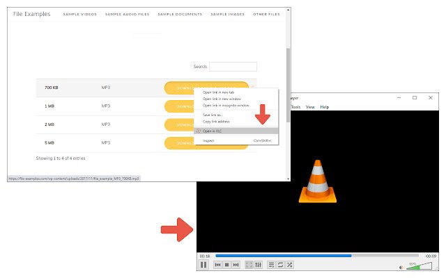 Open in VLC™  from Chrome web store to be run with OffiDocs Chromium online