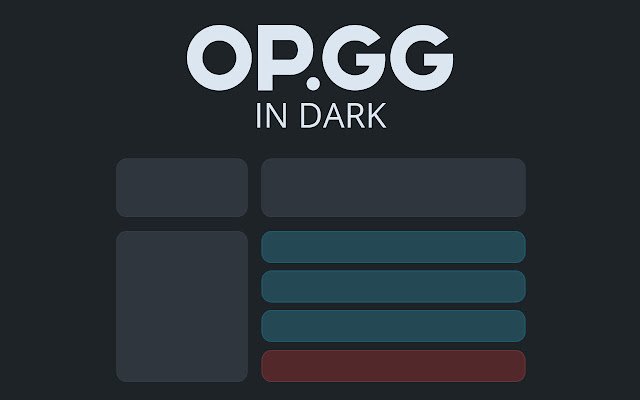 OP.GG Darkmode  from Chrome web store to be run with OffiDocs Chromium online