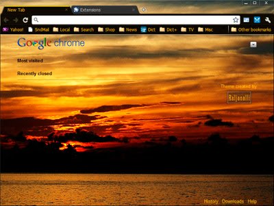 OpticAmber CSunset1280 Theme  from Chrome web store to be run with OffiDocs Chromium online