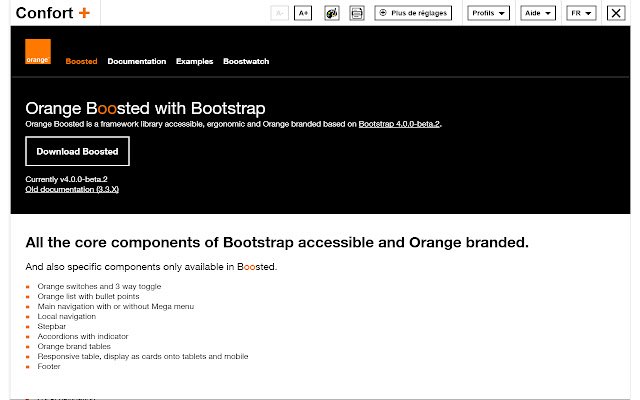 Orange Confort+  from Chrome web store to be run with OffiDocs Chromium online