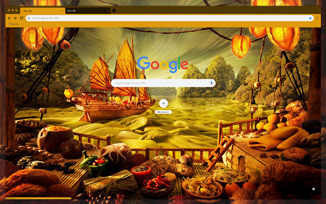 Orange flying ship  from Chrome web store to be run with OffiDocs Chromium online