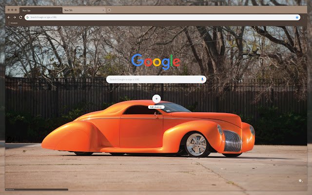 Orange retro car  from Chrome web store to be run with OffiDocs Chromium online