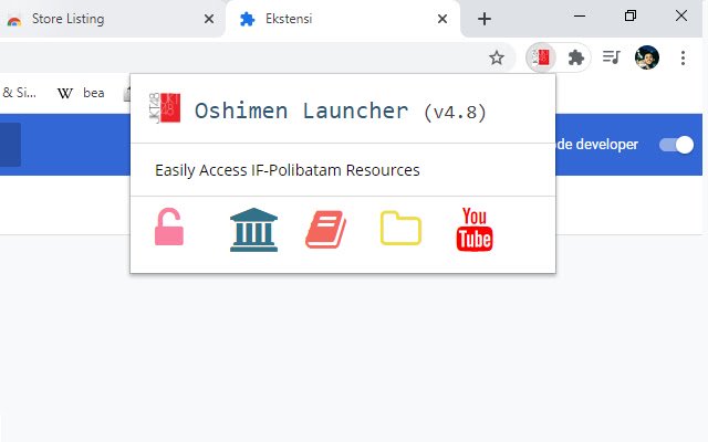 Oshimen Launcher  from Chrome web store to be run with OffiDocs Chromium online