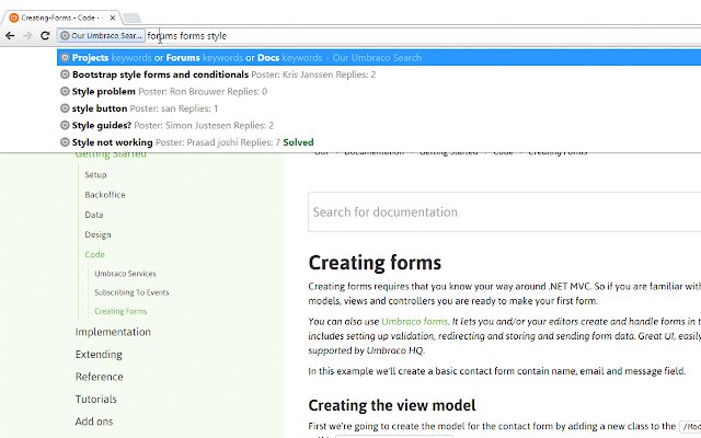 Our Umbraco Search  from Chrome web store to be run with OffiDocs Chromium online