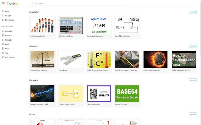 Ovdss Online Apps Store  from Chrome web store to be run with OffiDocs Chromium online