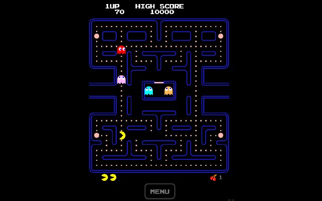 Pac Man Classic  from Chrome web store to be run with OffiDocs Chromium online