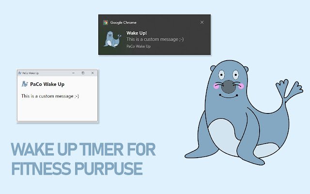 PaCo Wake Up  from Chrome web store to be run with OffiDocs Chromium online