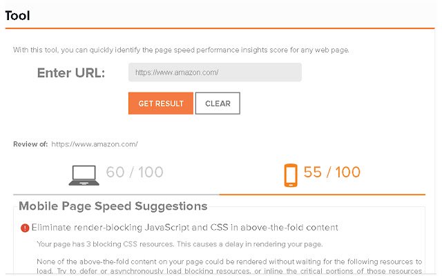 PageSpeed Insights  from Chrome web store to be run with OffiDocs Chromium online